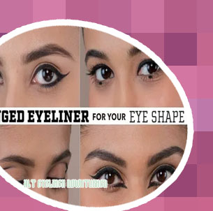 Downturned eyeliner