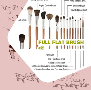 Flat top make up brush