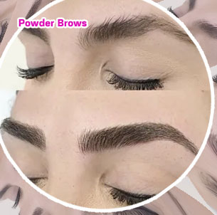 Powder eyebrows near me
